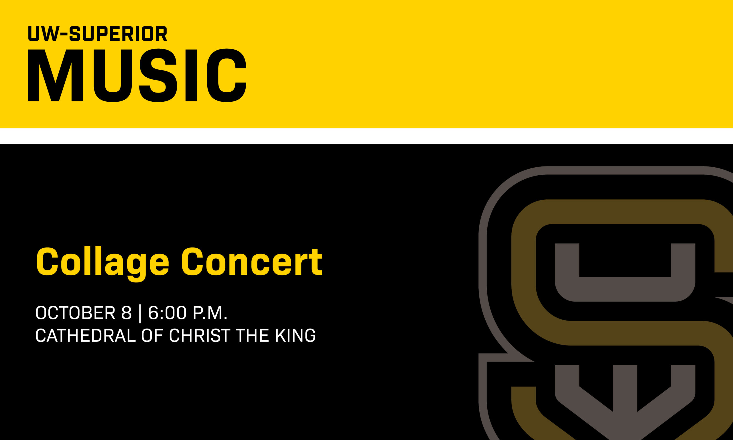 UW-Superior Music Collage Concert, October 8, 6 p.m., Cathedral of Christ the King.
