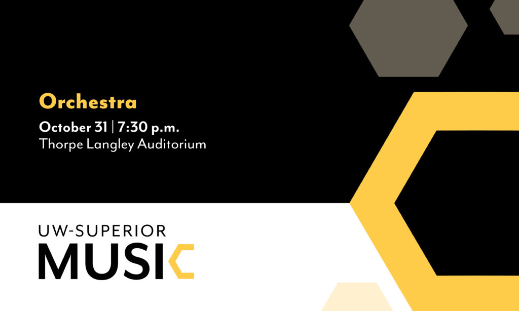 The University of Wisconsin-Superior Music Department will host a special Halloween Orchestra Concert on Thursday, October 31, at 7:30 p.m. in Thorpe Langley Auditorium.