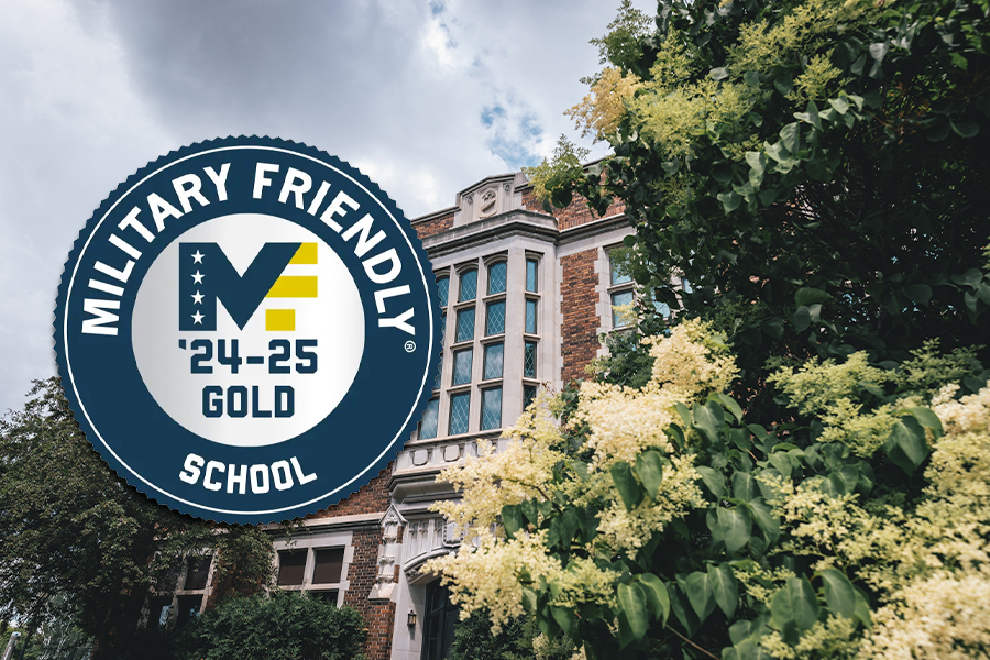 The University of Wisconsin-Superior has been designated a Military Friendly® Gold School.