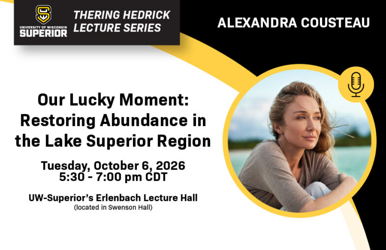Alexandra Cousteau lecture on Lake Superior, October 6, 2026, at UW-Superior.