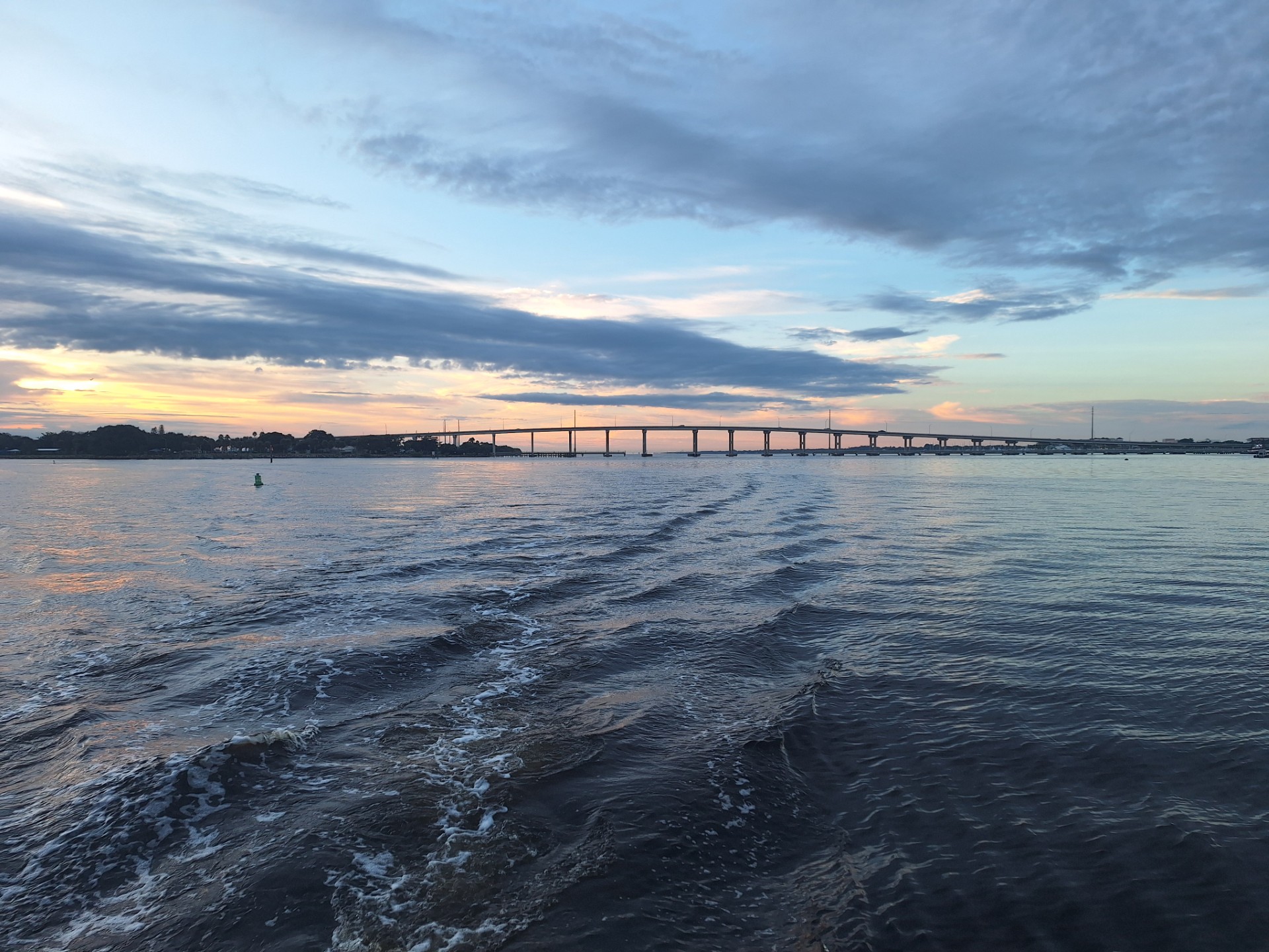 Ocean view of Sadie Ann leaving Fort Pierce.