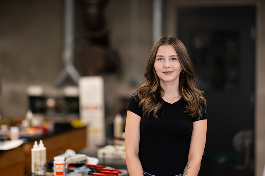 For Grace Beranek, choosing a university was an easy decision – it all came down to academic opportunities and the University of Wisconsin-Superior’s art therapy concentration was the perfect fit.