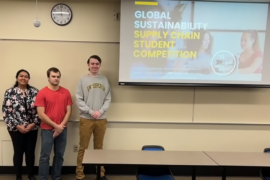 UW-Superior students win third place at Global Sustainability Supply Chain Case Competition