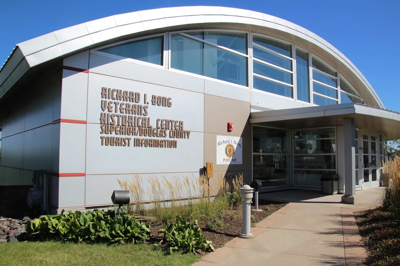Richard I. Bong Veterans Historical Center exterior.