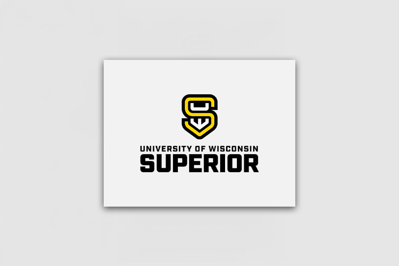 A logo with a stylized yellow and black S above the words UNIVERSITY OF WISCONSIN SUPERIOR in bold black text on a white background.